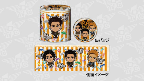 缶バッジ付き貯金缶